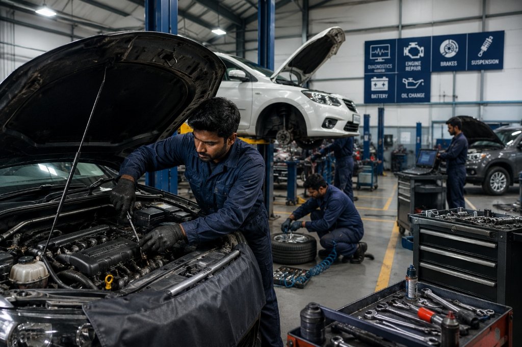 Auto Maintenance & Repairing Work